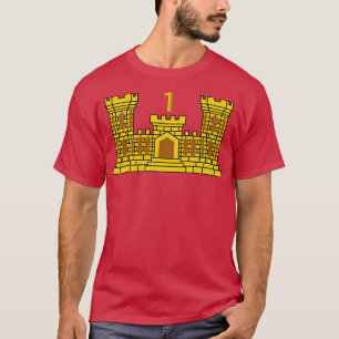 Camiseta 1.ᵉʳ Batallón Ingeniero con Número Dos Txt