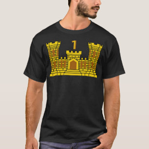 Camiseta 1.ᵉʳ Batallón Ingeniero con Número Dos Txt