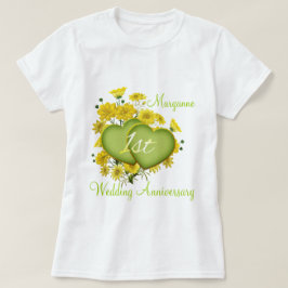 Camiseta 1.ᵉʳ Boda Aniversario Fiesta de los Corazones de F