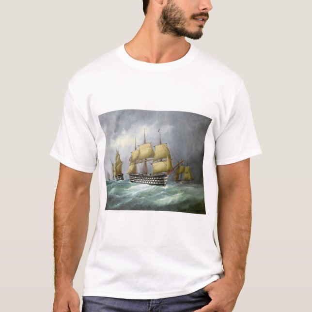 Camiseta 1.ᵉʳ buque de guerra de vapor 1884 (Anverso)