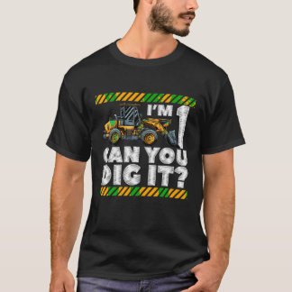 Camiseta 1.ᵉʳ Camión de construcción de cumpleaños I m 1 Ca