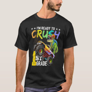 Camiseta 1.ᵉʳ Camión Monstruo De Dinosaurio De Nuevo Al Col