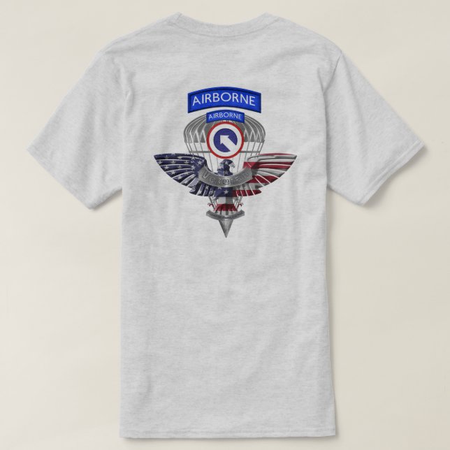 Camiseta 1.ᵉʳ Comando de Apoyo al Cuerpo Veterano Aéreo (Reverso del diseño)