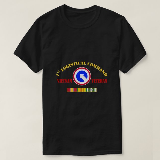 Camiseta 1.ᵉʳ Comando Logístico Veteranos de Vietnam (Diseño del anverso)