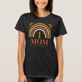 Camiseta 1.ᵉʳ cumpleaños de la mamá chica personalizada