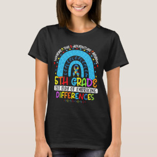 Camiseta 1.ᵉʳ Día De Abordar Las Diferencias Autismo De Qui