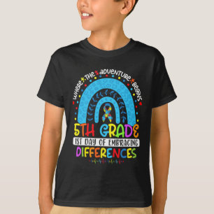 Camiseta 1.ᵉʳ Día De Abordar Las Diferencias Autismo De Qui