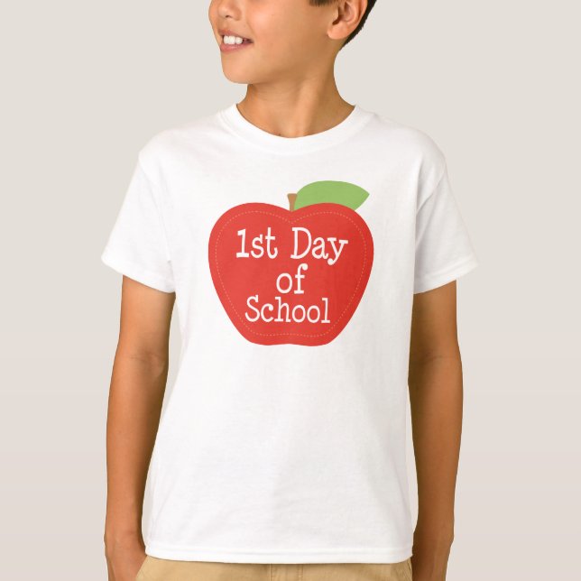 Camiseta 1.ᵉʳ día de clases de Apple (Anverso)