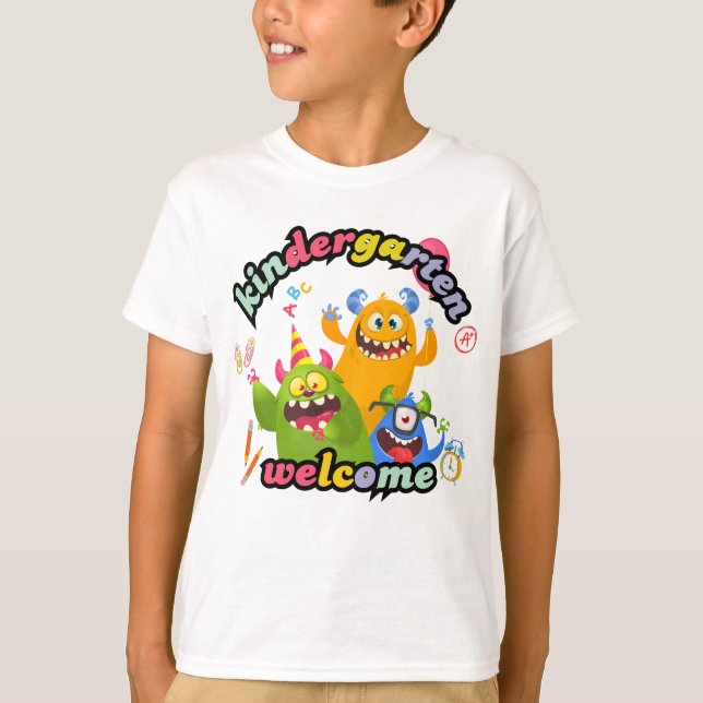 Camiseta 1.ᵉʳ día de kindergarten (Anverso)