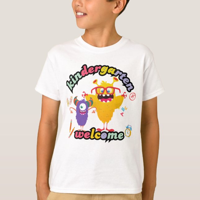 Camiseta 1.ᵉʳ día de kindergarten (Anverso)