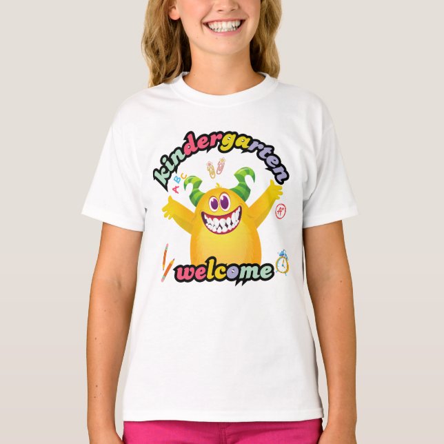 Camiseta 1.ᵉʳ día de kindergarten (Anverso)