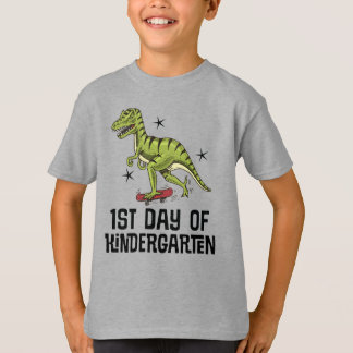 Camiseta 1.ᵉʳ Día de la Dinosauria de los jardines de infan