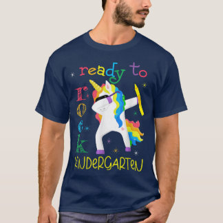 Camiseta 1.ᵉʳ Día De La Escuela Unicornio Dabbing Preparado