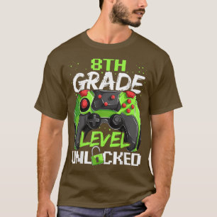 Camiseta 1.ᵉʳ Día De Octavo Grado Desbloqueado, De Vuelta A