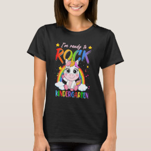 Camiseta 1.ᵉʳ Día Escolar De Unicornio Preparado Para Rodar