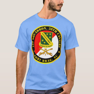 Camiseta 1.ᵉʳ Escuadrón 38º Fuerte Cavalry Bragg NC con DUI