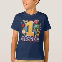 Camiseta 1.ᵉʳ Grado - Aventura de Aprendizaje | por Asarteo