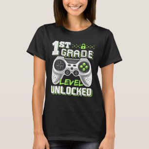 Camiseta 1.ᵉʳ Grado Desbloqueado Juego De Video De Vuelta A