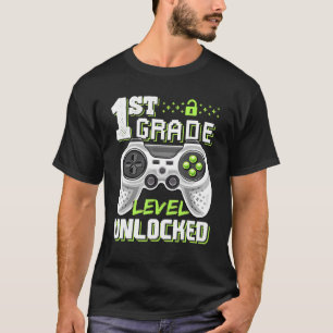 Camiseta 1.ᵉʳ Grado Desbloqueado Juego De Video De Vuelta A