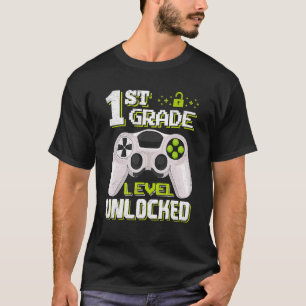 Camiseta 1.ᵉʳ Grado Desbloqueado Juego De Video De Vuelta A