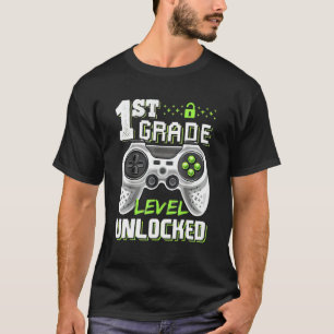 Camiseta 1.ᵉʳ Grado Desbloqueado Juego De Video De Vuelta A