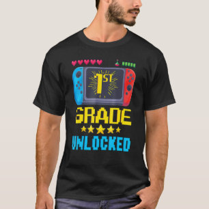Camiseta 1.ᵉʳ Grado Desbloqueado Juego De Video De Vuelta A