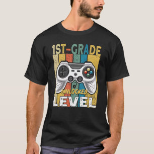 Camiseta 1.ᵉʳ Grado Desbloqueado Juego De Video De Vuelta A