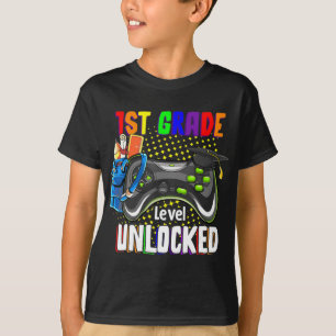 Camiseta 1.ᵉʳ Grado Desbloqueado Juego De Video De Vuelta A