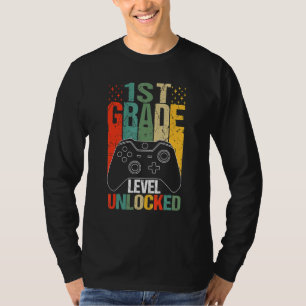 Camiseta 1.ᵉʳ Grado Desbloqueado Juego De Video De Vuelta A