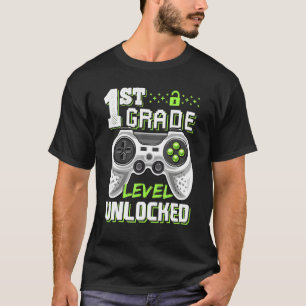 Camiseta 1.ᵉʳ Grado Desbloqueado Juego De Video De Vuelta A