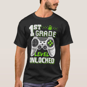 Camiseta 1.ᵉʳ Grado Desbloqueado Juego De Video De Vuelta A