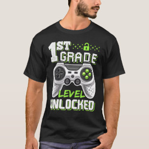 Camiseta 1.ᵉʳ Grado Desbloqueado Juego De Video De Vuelta A