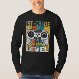 Camiseta 1.ᵉʳ Grado Desbloqueado Juego De Video De Vuelta A