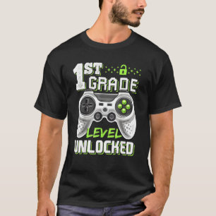 Camiseta 1.ᵉʳ Grado Desbloqueado Juego De Video De Vuelta A