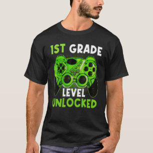 Camiseta 1.ᵉʳ Grado Desbloqueado Juego De Video De Vuelta A