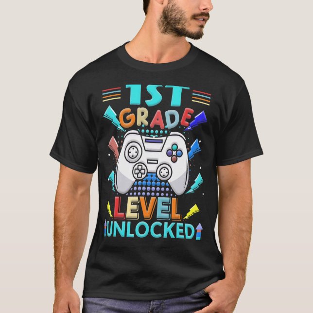 Camiseta 1.ᵉʳ Grado Desbloqueado Juego En Primer Grado De V (Anverso)