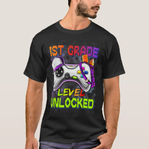 Camiseta 1.ᵉʳ Grado Desbloqueado Primer Día De Video Escola