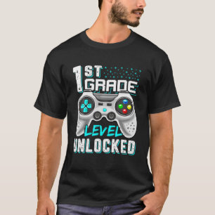 Camiseta 1.ᵉʳ Grado Desbloqueado Video Gamer Para Chica De 