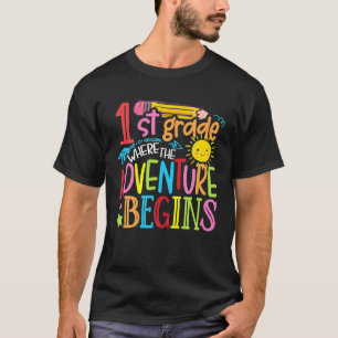 Camiseta 1.ᵉʳ Grado Donde La Aventura Empieza A Estudiar