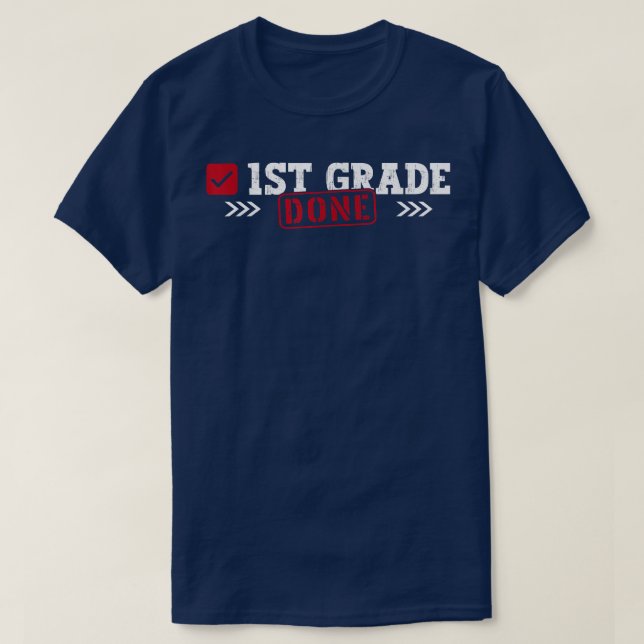 Camiseta 1.ᵉʳ Grado hecho el último día de clase 1er grado (Diseño del anverso)