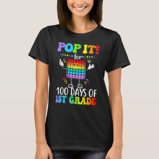 Camiseta 1.ᵉʳ Grado Pop It por 100 días feliz 100 días Popp