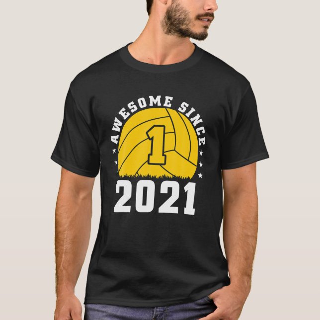 Camiseta 1.ᵉʳ Jugador De Voleibol De 1 Año De Edad (Anverso)