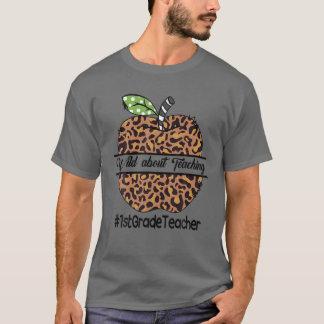Camiseta 1.ᵉʳ Maestra Desinteresado En Enseñar Leopard Plai