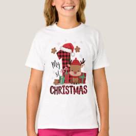 Camiseta 1.ᵉʳ Navidad Leche de Nieve Blanca Leche Linfa