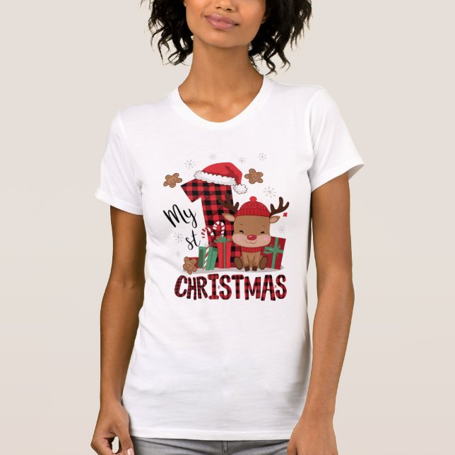 Camiseta 1.ᵉʳ Navidad Leche de Nieve Blanca Leche Linfa (Anverso)