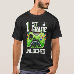 Camiseta 1.ᵉʳ Nivel de Grado Desbloqueados Videojuegos De N