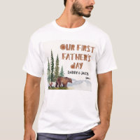 1.ᵉʳ Oso del Día del Padre Woodland personalizado