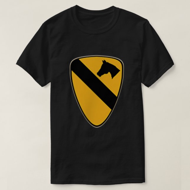 Camiseta 1.ᵉʳ parche de la División de Caballería 1 Veteran (Diseño del anverso)
