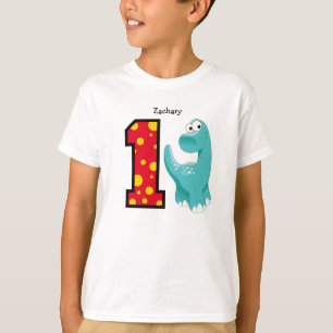 Camiseta 1.ᵉʳ Personalizado de los dinosaurios