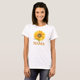 Camiseta 1.ᵉʳ primer cumpleaños mamá Fiesta Madre girasol